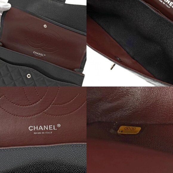 CHANEL Matrasse W flap ChainShoulder 11.8" Black/Noir - Picture 7 of 12